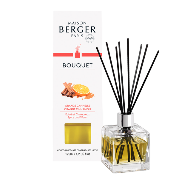 Maison Berger - Pálcás Diffúzor Cube 125ml - Narancs Fahéj